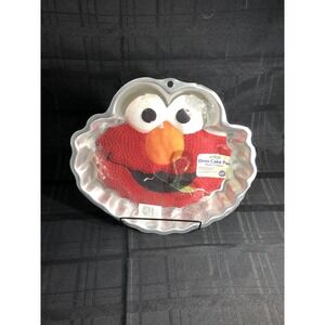Vintage Sesame Street Elmo 2002 Wilton Cake Pan With Instructions 2105-3461